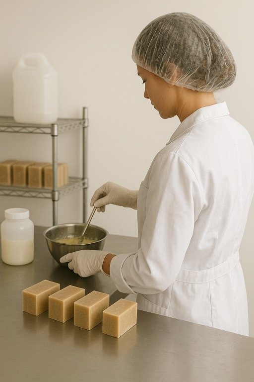 saponification de savon maison vincentncosmetique